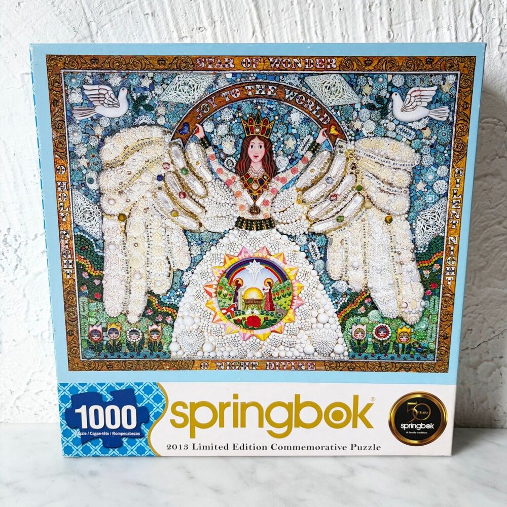 Springbok A Christmas Angel 1000 Piece Puzzle 2013 Limited Edition Complete
